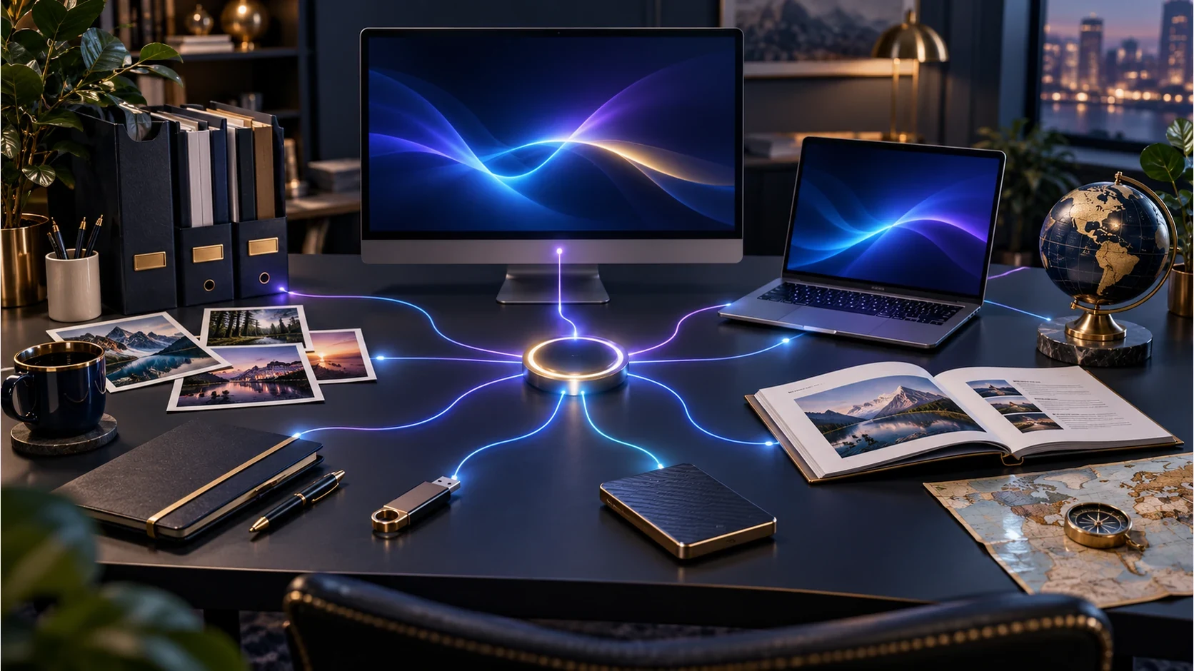 Desktop Command Centre editorial illustration