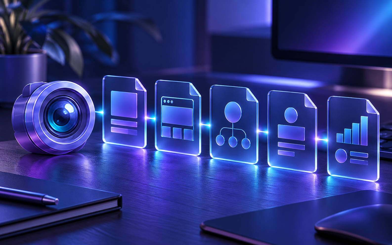 Concept illustration of the five-stage Capture workflow